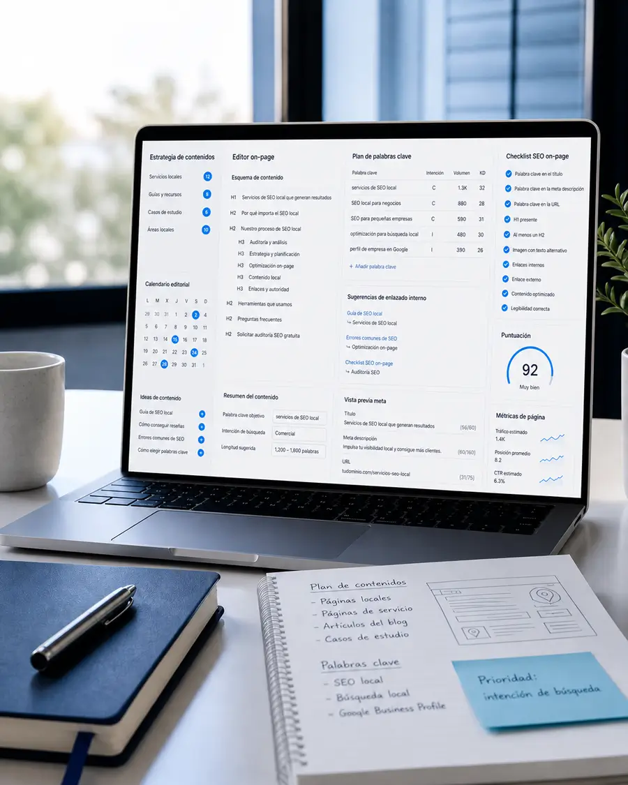 Contenidos locales y SEO on-page para negocios de Santander y Cantabria